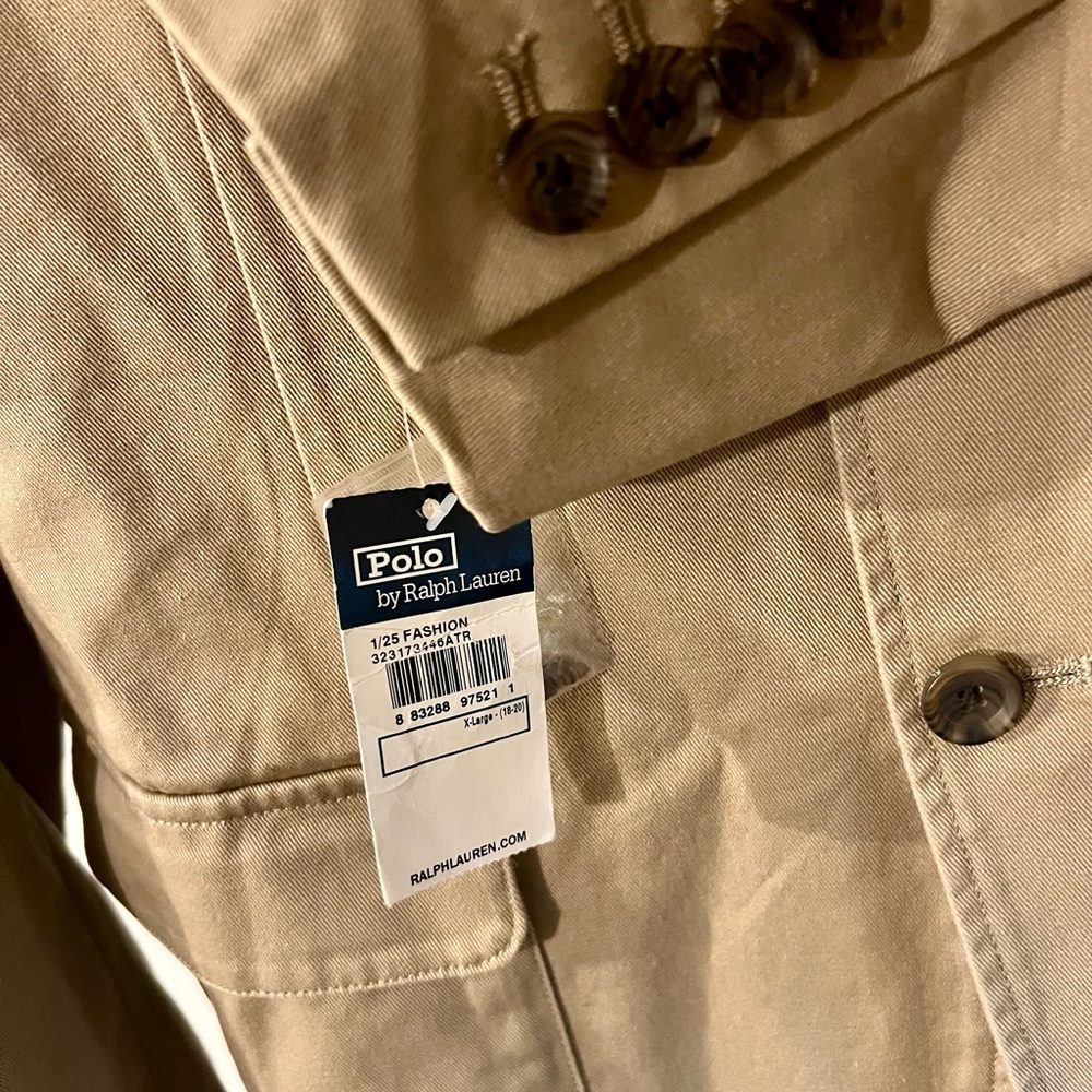 NWT Boy’s Polo Jacket Size 18-20